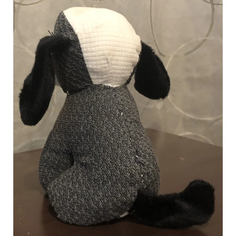 Tony Toy Puli International Dog Plush Gray White Textured Puppy Stuffed Animal 7